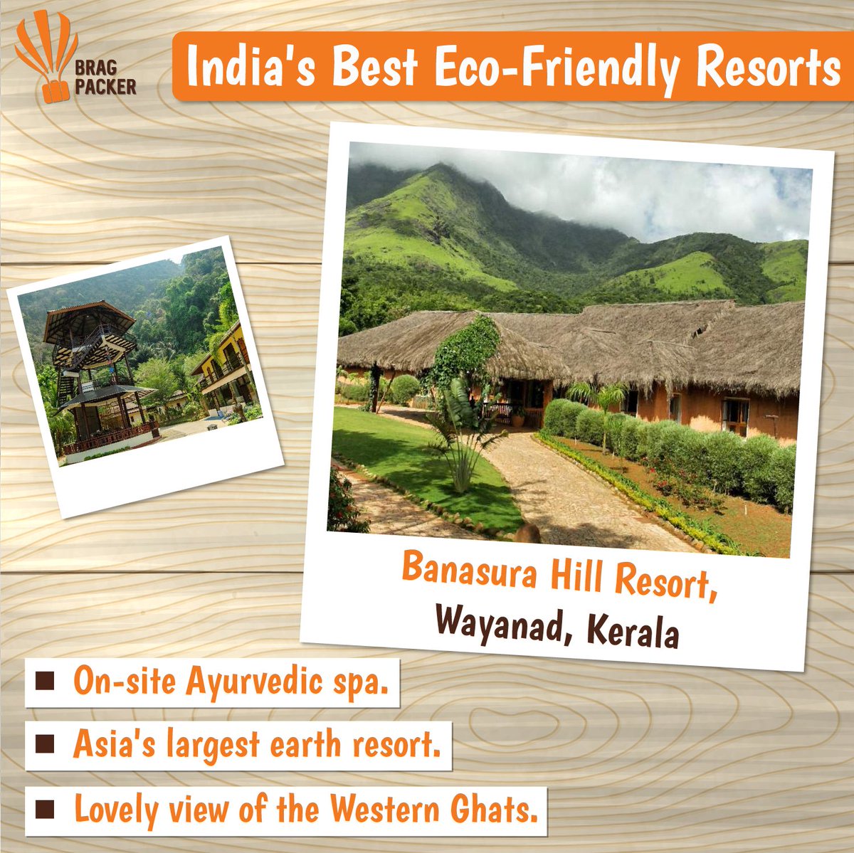 bragpacker's tweet photo. (Part 2) #Vacation on your mind? How about checking into one of these breathtaking #ecofriendly #resorts in India? :)

#incredibleindia #environmentallyfriendly #ecotourism #indiantravelblogger https://t.co/WMFkgQI4BT