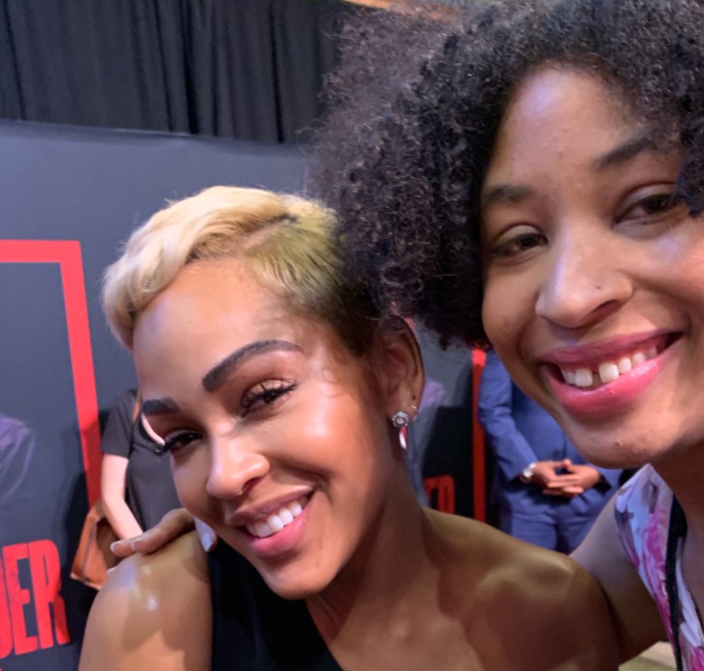 KiwiTheBeauty's tweet photo. Great interviewing @MeaganGood for her upcoming movie #TheIntruder which is in theaters May 3rd. ❤️ #MeaganGood #ThrillerMovie https://t.co/owmB7TPidZ