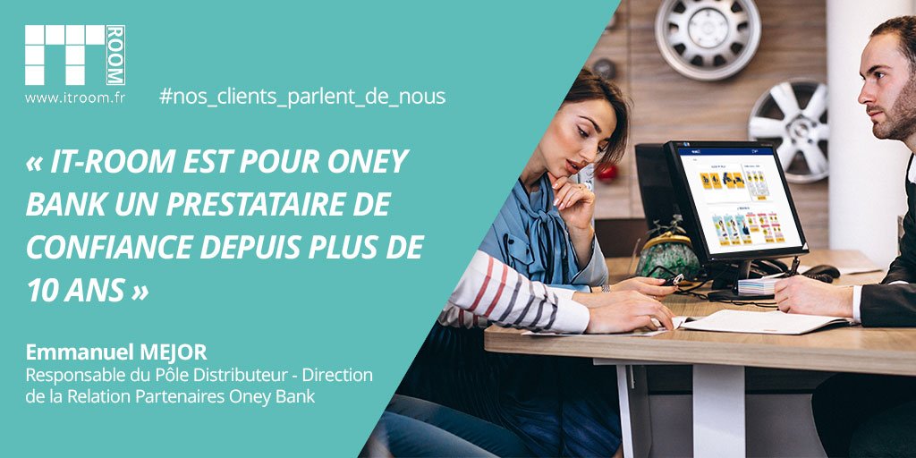 itroomrecrute's tweet photo. Quand notre client ONEY Bank témoigne de notre collaboration :
https://t.co/TKia0mbIjU https://t.co/JHxEQdil7q