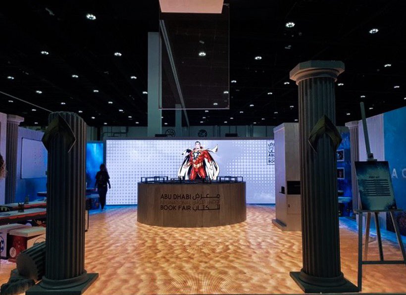 Abu Dhabi international book fair, comic corner with Department of Culture and Tourism AbuDhabi. Join us from April 24th-30th at ADNEC Abu Dhabi 
•
•
•
#buildanddesign #innovation #tgp #exhibition #adibf #comiccorner #comicbookcollection #abudhabi #dubai #activations