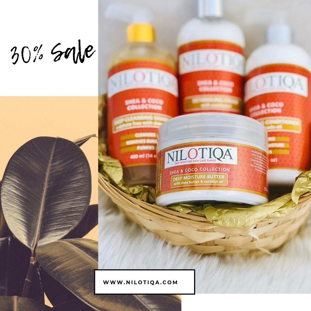 nilotiqa's tweet photo. As we prepare for the #HairGrowthChallenge with #nilotiqahaircare🍃
30% SALE on https://t.co/xXyJnldOQd
This will be a safe space for you to share #HairCare tips, bust hair care myths, learn more about the types.
#DeepMoisture #HairCare #EasterSavings #AvailableAtClicks https://t.co/CNJi5QgDCQ