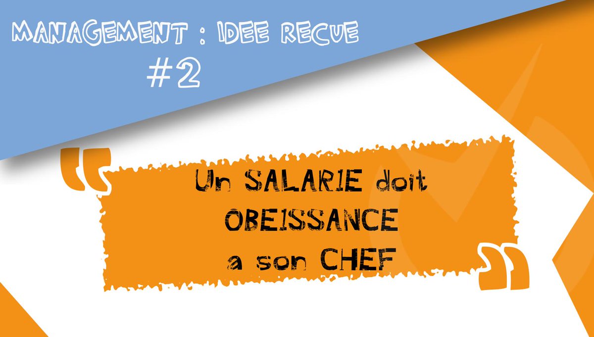 PrunierYves's tweet image. #Management : idée reçue N2 – Un salarié doit obéissance à son Chef

Magnifique idée reçue qui ne résiste pas à un raisonnement par l&apos;absurde. 
Juridiquement, oui : le salarié doit obéissance... sauf exceptions !

De manière pragmatique, c&apos;est à nuancer !

cabinet-ace.fr/2019/04/manage…