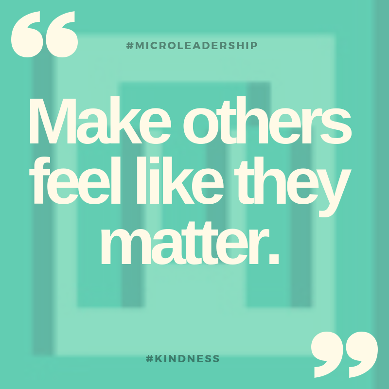 The importance of #Kindness in Leadership.

If you have not yet got hold of your Free series of #MicroTips then please click below. If you want to achieve greater success then these short, high impact videos are 100% for you and they are Free. 

➡️ microleadership.co.uk