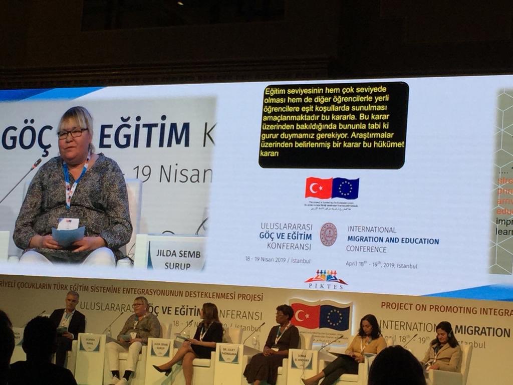 Examples from different country’s about educating and integrating refugees, newly arrivals. Panel hosted by Sweden, UK, Jordan and Lebanon at conference in Istanbul @Piktes2Projesi <a href="/EU_Eurostat/">EU_Eurostat</a>