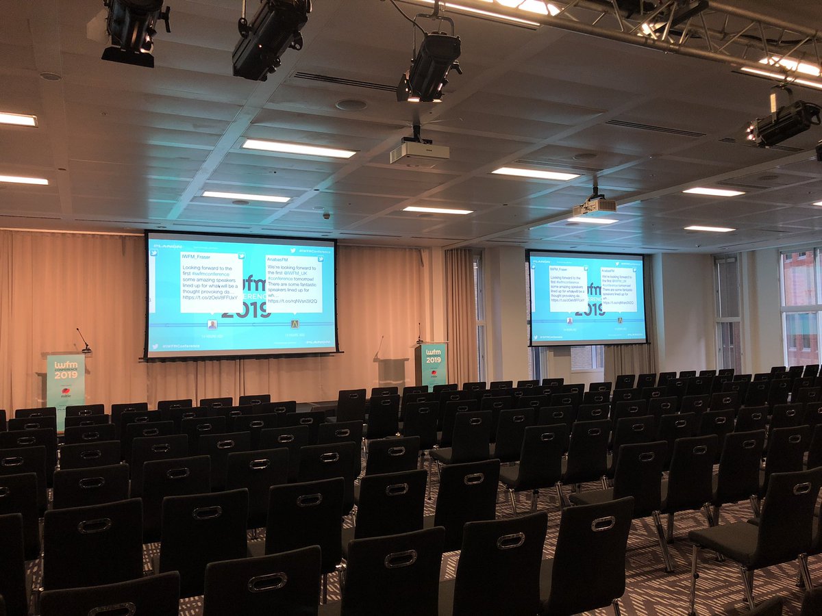 The stage is set for the #IWFMConference. <a href="/IWFM_UK/">IWFM</a>