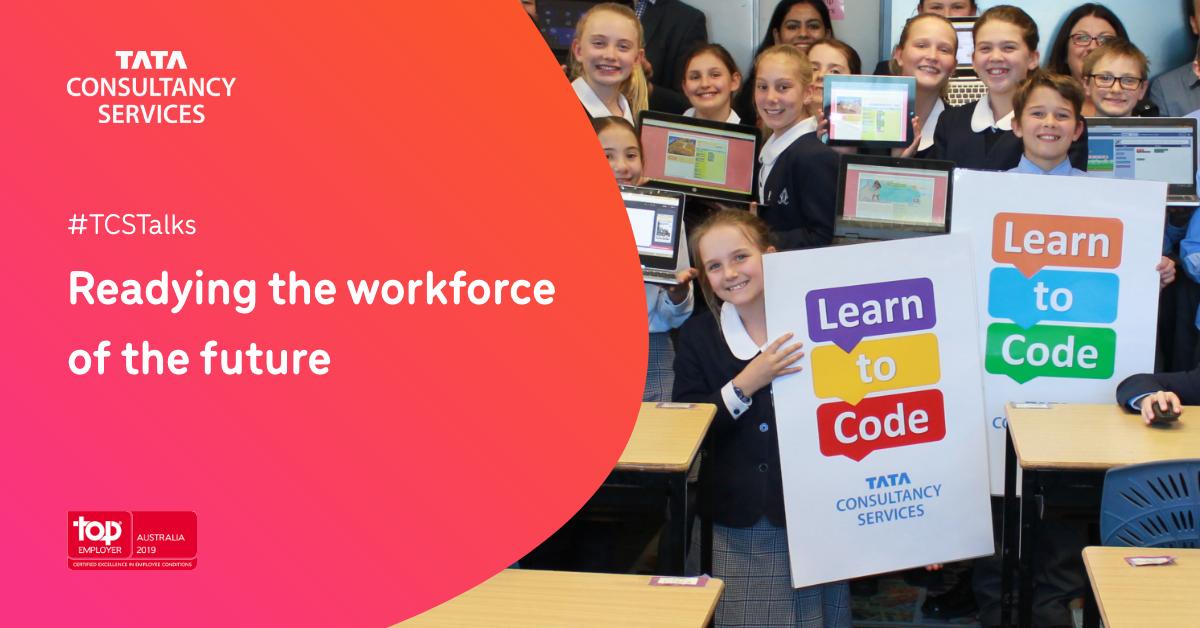 TCS_ANZ's tweet photo. TCS is committed to the workforce of the future. That's why our GoIT programs encourage students to take on STEM subjects. Find out why TCS is the employer of choice by clicking the link https://t.co/9XgI7bSzjU #TCSTalks #TopEmployer https://t.co/qQT6vzeqAu