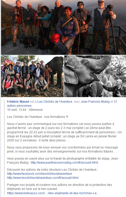 PhotoMouans's tweet photo. Notre invité du festival : Jean François Mutzig a pas mal de ressources !!! Il propose de nombreuses formations partout en France et à l'étranger ! 
Nous allons au devant d'une belle rencontre !!! #lesclichésdelaventure  https://t.co/Qgs0Daoqj5 https://t.co/AhfukrQv2M