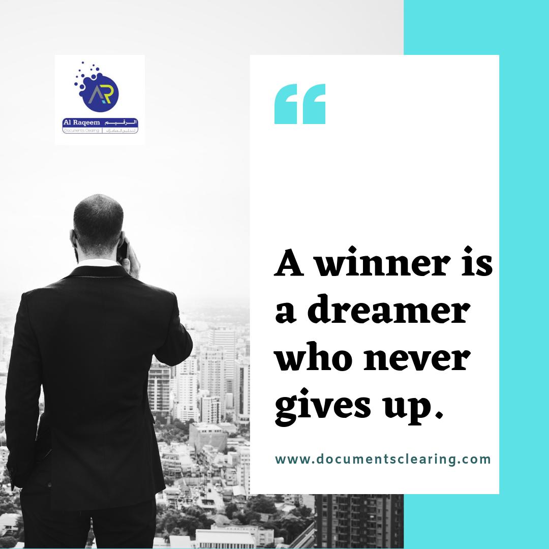 docsclearing's tweet photo. Quote of the day:

“ A winner is a dreamer who never gives up. ”

Set up your business in Dubai!

www.documentsclearing .com

#business #setup #startup #new #dubai #uae #motivational #quotes #visa #attestation #translation #documentsclearing #businessindubai #businesssetupindubai https://t.co/m2Vy1r6Emw
