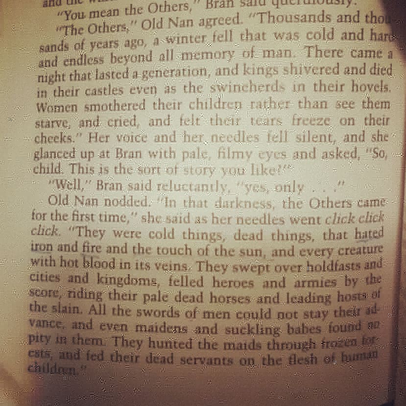 GoGoLibro's tweet photo. Ready for a bedtime story? Old Nan is there for you. 
#worldbookday #oldnan #gameofthrones #asoiaf #read #ThronesYall #readforfun #bedtimestories #scarystories #thelasthero #grrm #grrmartin #got #gots1 #threeeyedraven #demthrones #WorldBookDay2019 https://t.co/cWyVA2jolU
