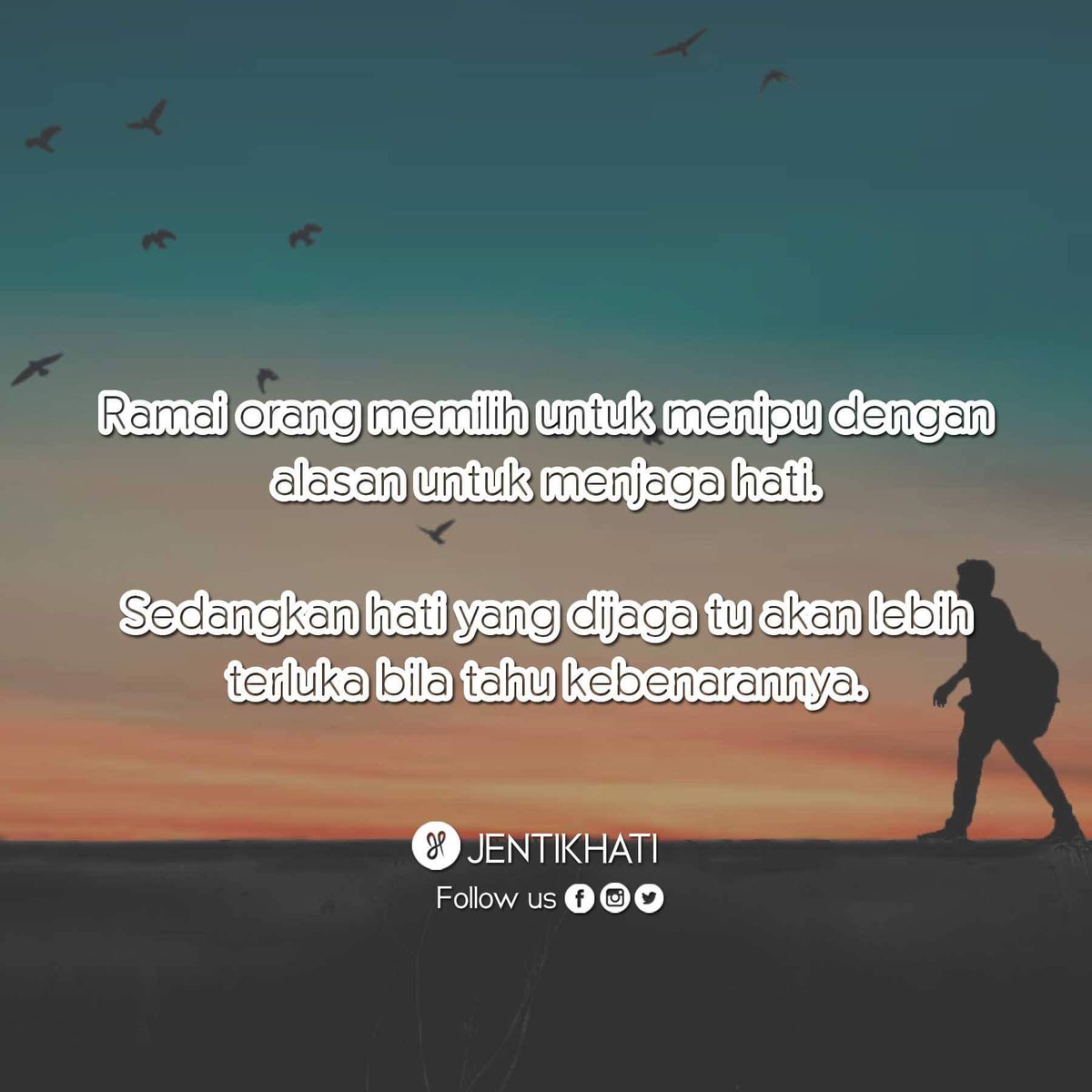 Jentikhati On Twitter Ketika Kita Sakit Hati Atas Perkataan Orang Lain Disaat Yang Sama Allah Ajarkan Kita Untuk Menjaga Perasaan Orang Lain Https T Co Yadsfalrgv Twitter