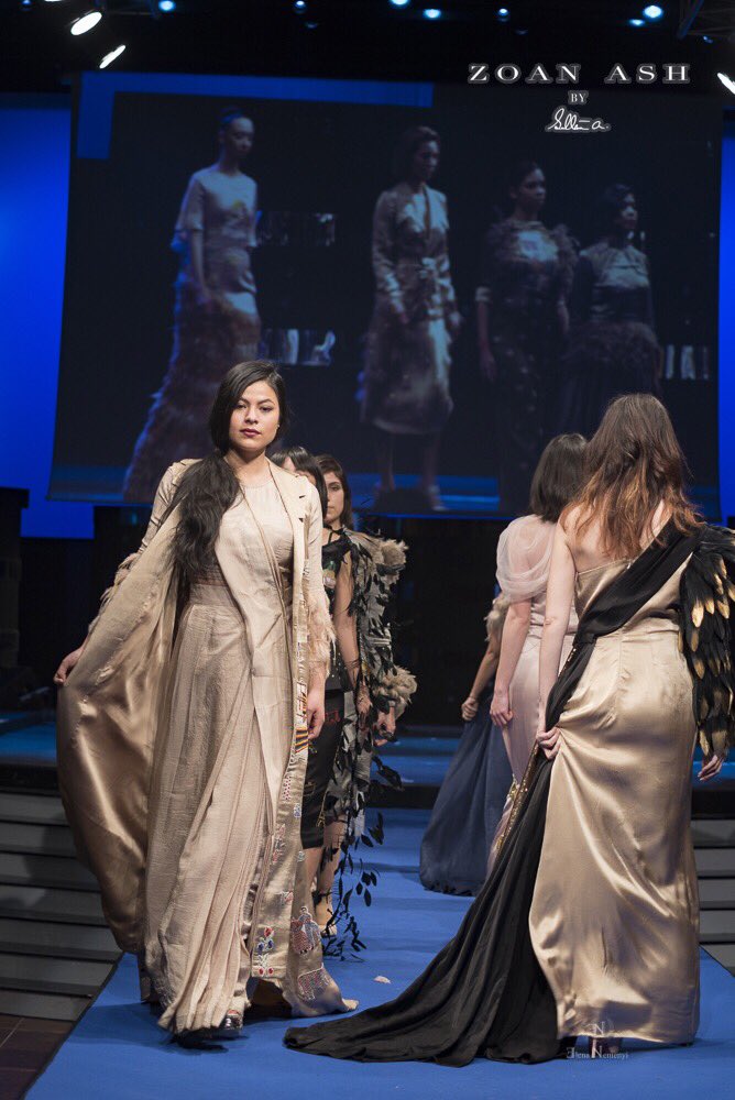 zoan_ash's tweet photo. ZOAN ASH “The Survivors Collections, 2019 at WORLDVISION FASHION SHOW GUINNESS WORLD RECORDS ™ Attempts 
@ashzarzain 
Worldvision Fashion Show CEO @olgaifofficial  @love_kevin_murthy  @maximomorello 
@guinnessworldrecords 
#guinnessworldrecords #worldvisionfashionshow 
#fw https://t.co/rBy2rlwGRk