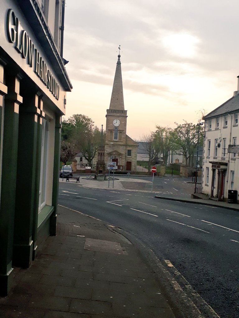 Back to the keyboard in #Ballycastle today!  Nothing like seeing the town coming to life throughout the course of the morning.... #local #localnews #localpeople