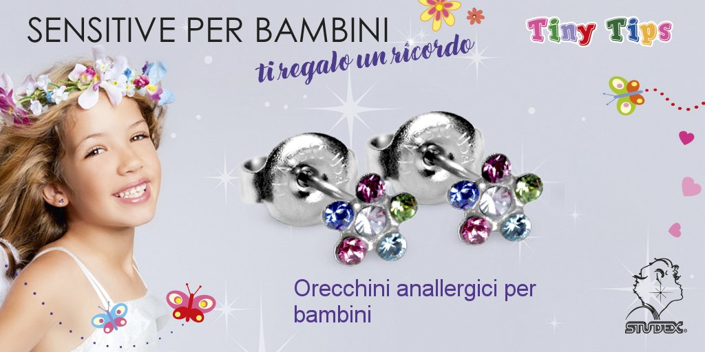 StudexItalia's tweet image. 📝Cosa sono i Tiny Tips?🤔
Sono orecchini post foratura sterili e anallergici, ideali per le pelli più sensibili dei bambini.👧🧸❤️
#TiRegaloUnRicordo #SensitivePerBambini #SensitiveForKids #SensitiveByStudex #Studex