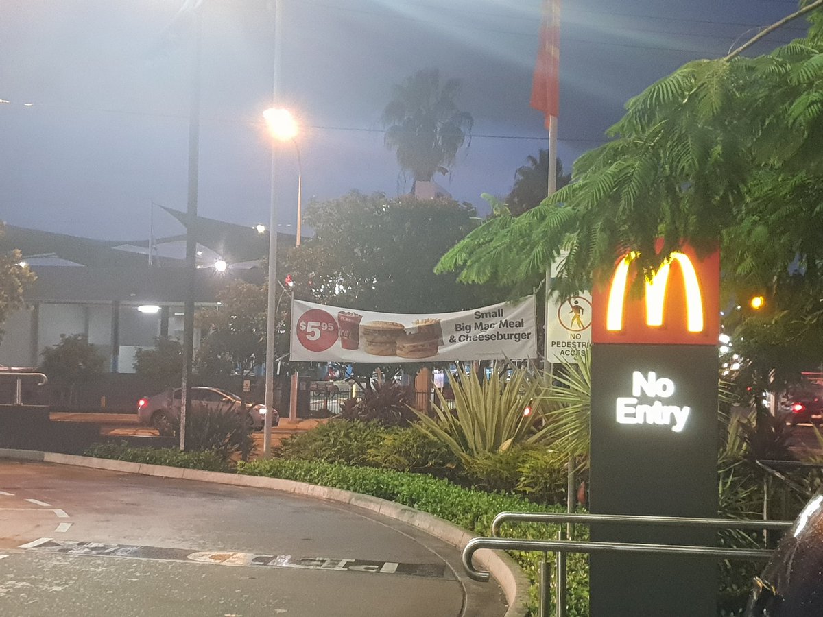SeriouslyAshlee's tweet photo. #McDonalds just had terrible customer service we were under the impression that this deal was still available as per the banner in front of the banner in front of the store. Met with poor attitude and "oh we dont do that anymore we haven't had time to take it down" https://t.co/Qu394Lz4n0