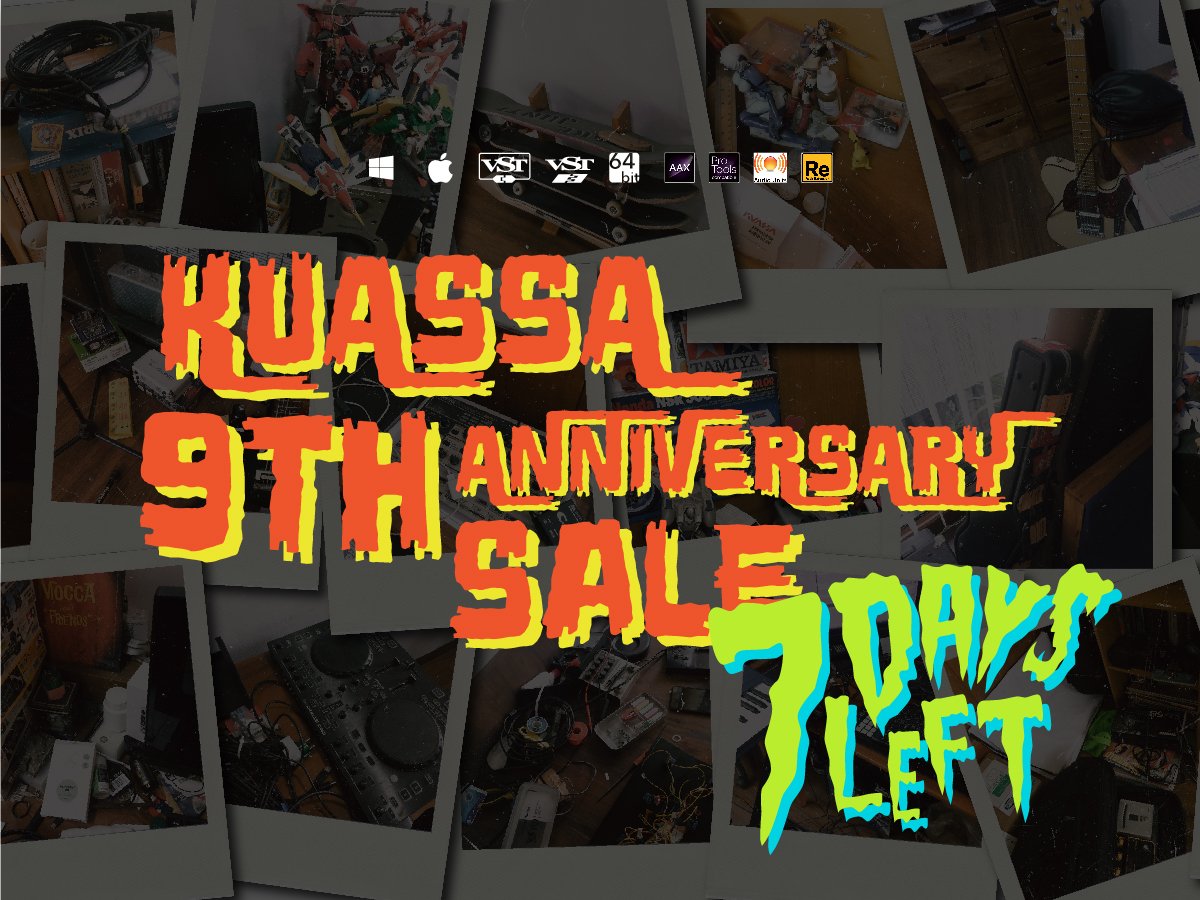 kuassa's tweet image. Don't miss the chance to get our plugins at this awesome price only during this Anniversary Sale. Your chance to get our plugins on special price its only 7 days left!

*Offer ends April 30th, 2019. Go get yours: kuassa.com/shop/ #kuassa #ampsim #guitarist #bassamp