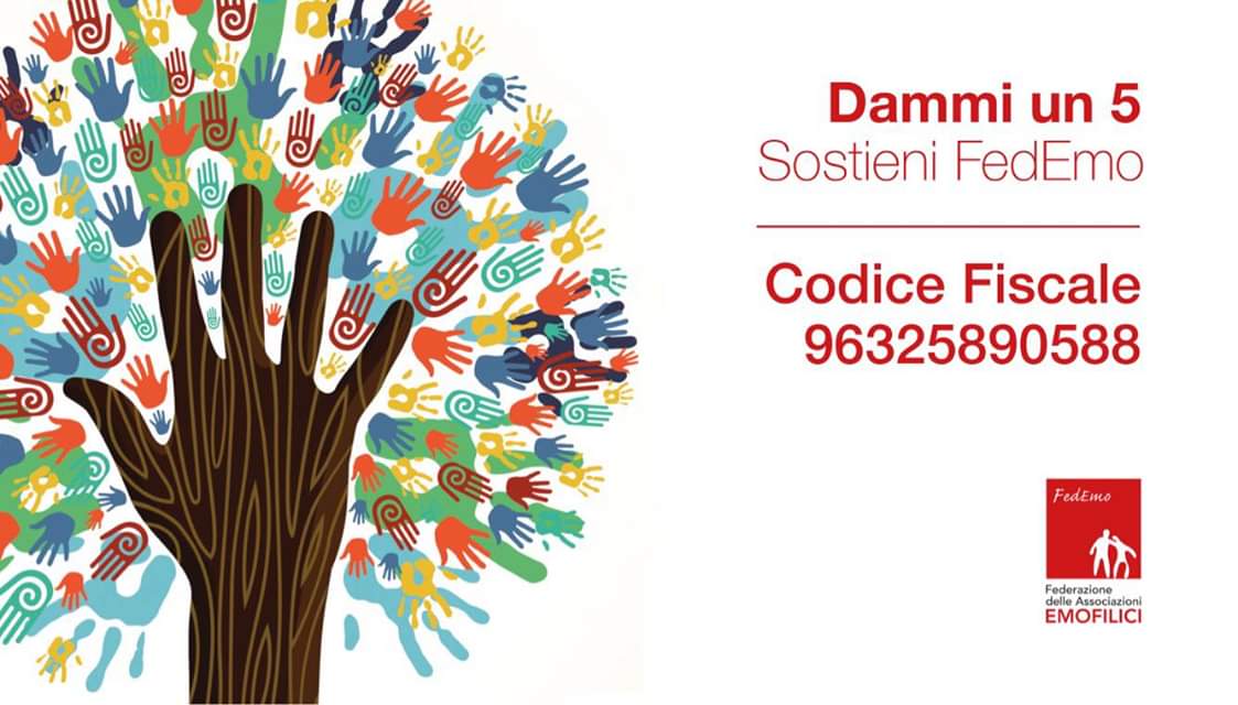 FedEmo_Giovani's tweet photo. Anche quest'anno dacci il 5! 🖐
Sostieni #FedEmo donando il #5×1000 😎🎉
Il nostro Codice Fiscale è: 96325890588

Il tuo contributo per noi è fondamentale 💪👏  #RT, retwitta anche tu!

Per maggiori informazioni: https://t.co/Eafsf4NQnC 👈

#emofilia #hemophilia #Haemophilia https://t.co/H4cExRqebf