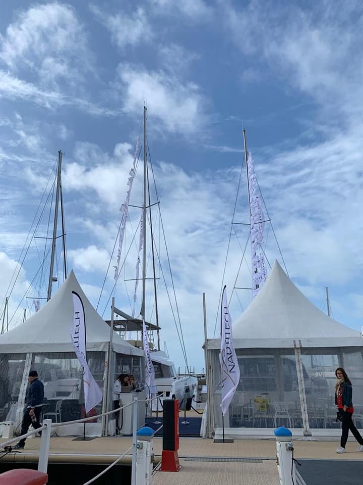 NautitechCat's tweet image. D-day : the International Multihull Boat Show is now opening. Even the blue sky is back to welcome you 😀 Join us on the NAUTITECH stand to visit the exhibited 40 OPEN and the 46 FLY ⛵️⚓️🔆
#SalonInternationalduMulticoque