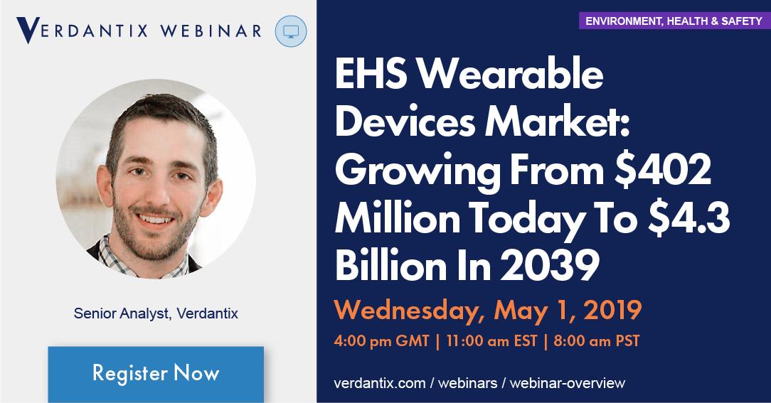 Curious to learn more about the global connected worker device market size and forecasted growth between 2019 and 2039? If so, register today for our upcoming #EHS #webinar presented by Verdantix senior analyst to learn more » bit.ly/2Km5y8B