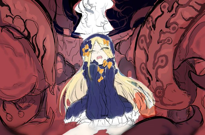 色のパターンを出してみる
触手そのものは濃い下地のほうが質感が出やすいから
色を統一したほうがわかりやすいんだけど
面積が大きいからやっぱり絵に与える影響がちょっと強いかな 