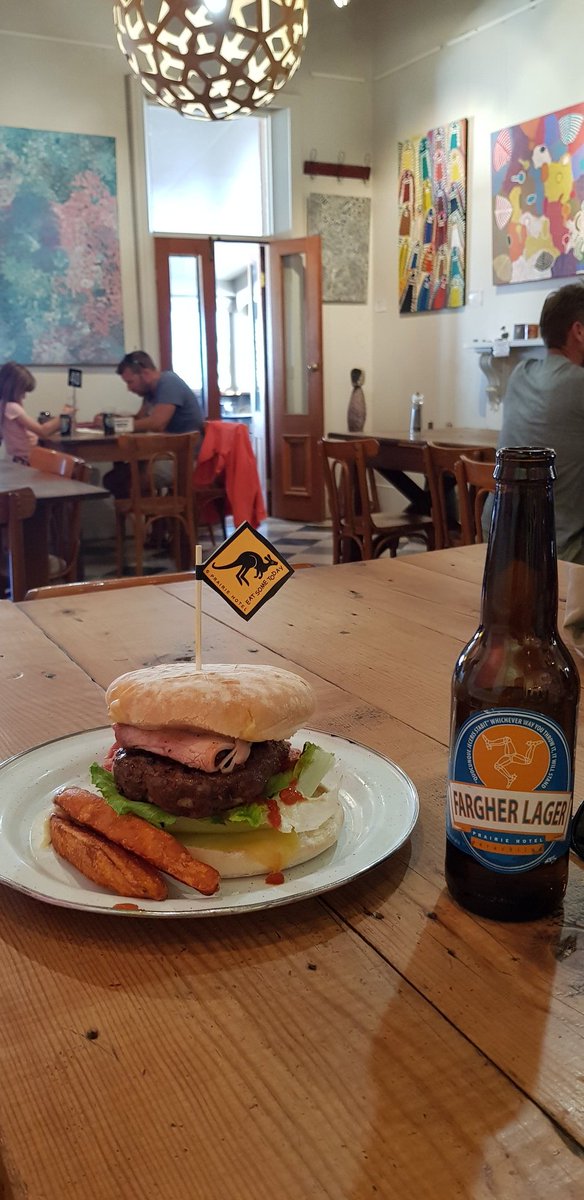 JohnFargher_AW's tweet photo. Great to get back for a cold #fargherlager and a #kangaroo π at the @PrairieHotel. Awesome to see thousands of punters through the doors over Easter #outbackpub #prariehotel #Flindersranges #GodsCountry #lager
@KnBaum @willubruce https://t.co/vgWlPN0k5f