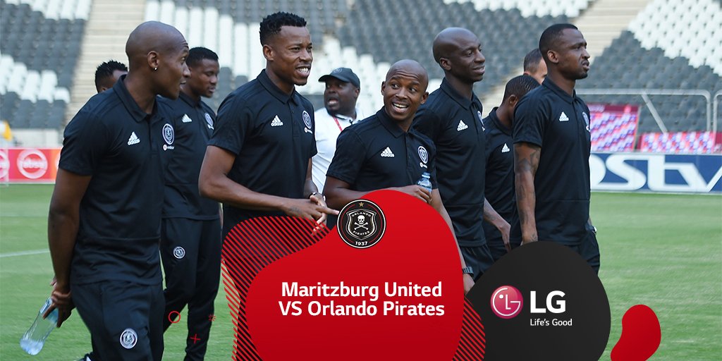 LGSouthAfrica's tweet photo. ⏰ 19:30
⚽ Harry Gwala Stadium

Will @OrlandoPirates get a 4th win in a row and consolidate their top spot on the PSL log? 🏆☠ Comment with emoji's to show how confident you feel.  🤩🥇🙏 #LGBuccaneers #OnceAlways #AbsaPrem #MatchDay ⚫⚪🔴⭐ https://t.co/TIz0Kjs6wZ