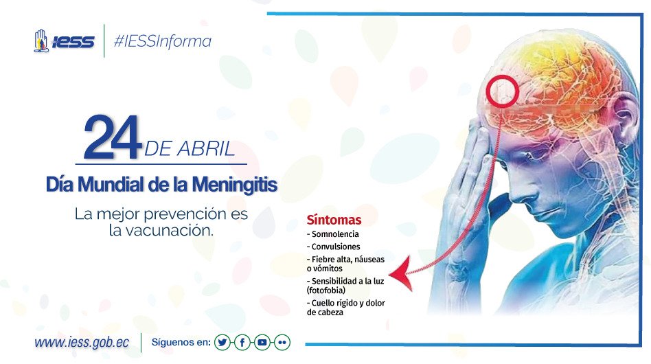 IESSec's tweet photo. Hoy, conmemoramos el #DíaMundialMeningitis, patología causada por la acción de una bacteria que provoca la inflamación de las membranas que recubren el cerebro. Es fundamental concienciar sobre la importancia de la vacunación y conocer los síntomas. https://t.co/oSY3bUTB4q