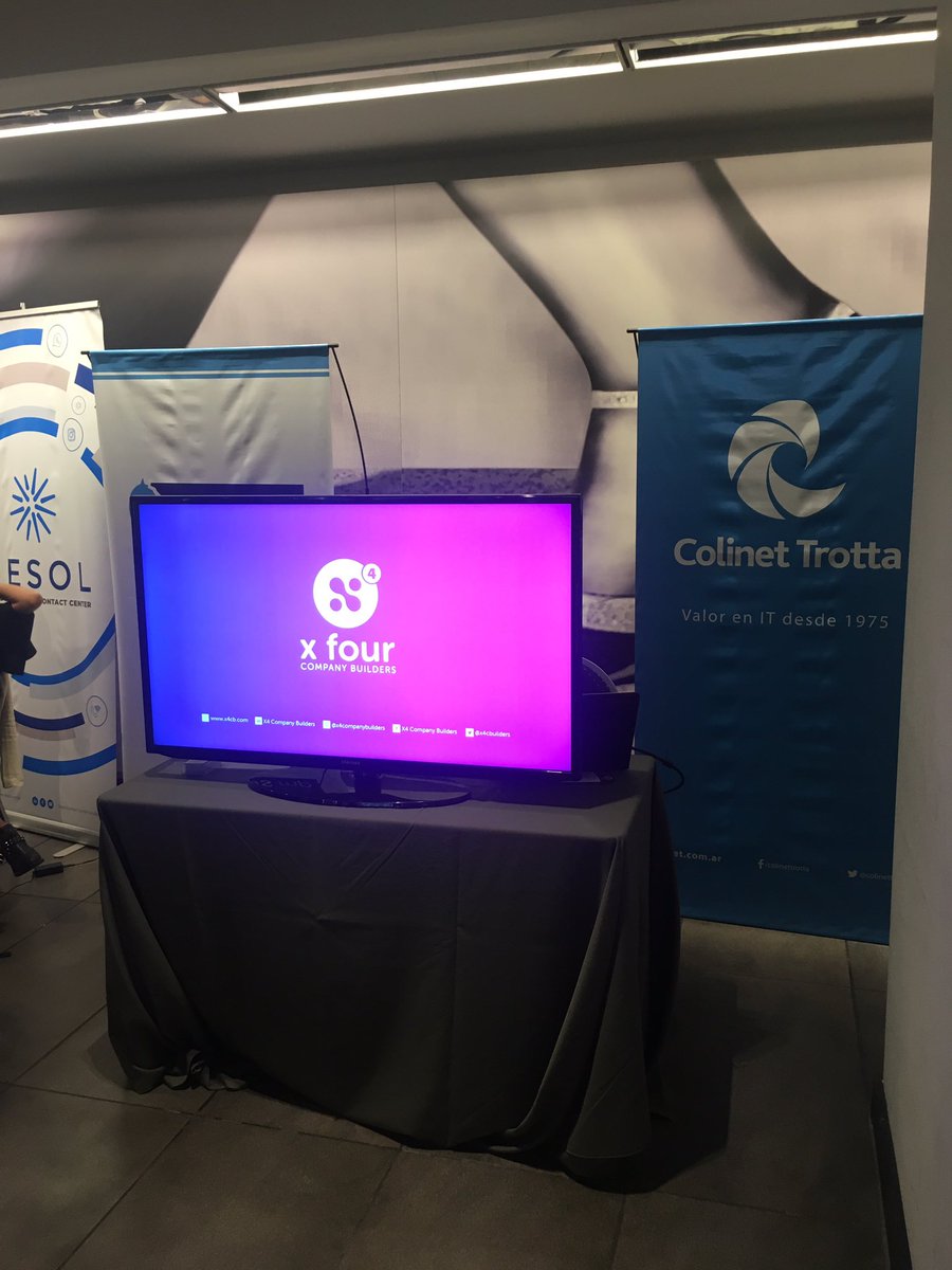 x4cbuilders's tweet photo. Acércate al stand de nuestro partner @colinettrotta para hablar sobre la transformación digital y las nuevas tecnologías para la industria de los #Seguros.
#ITSolution2019 #SmartInsurances #Startups #Aceleradora #X4CompanyBuilders https://t.co/zIOpqeWyhW