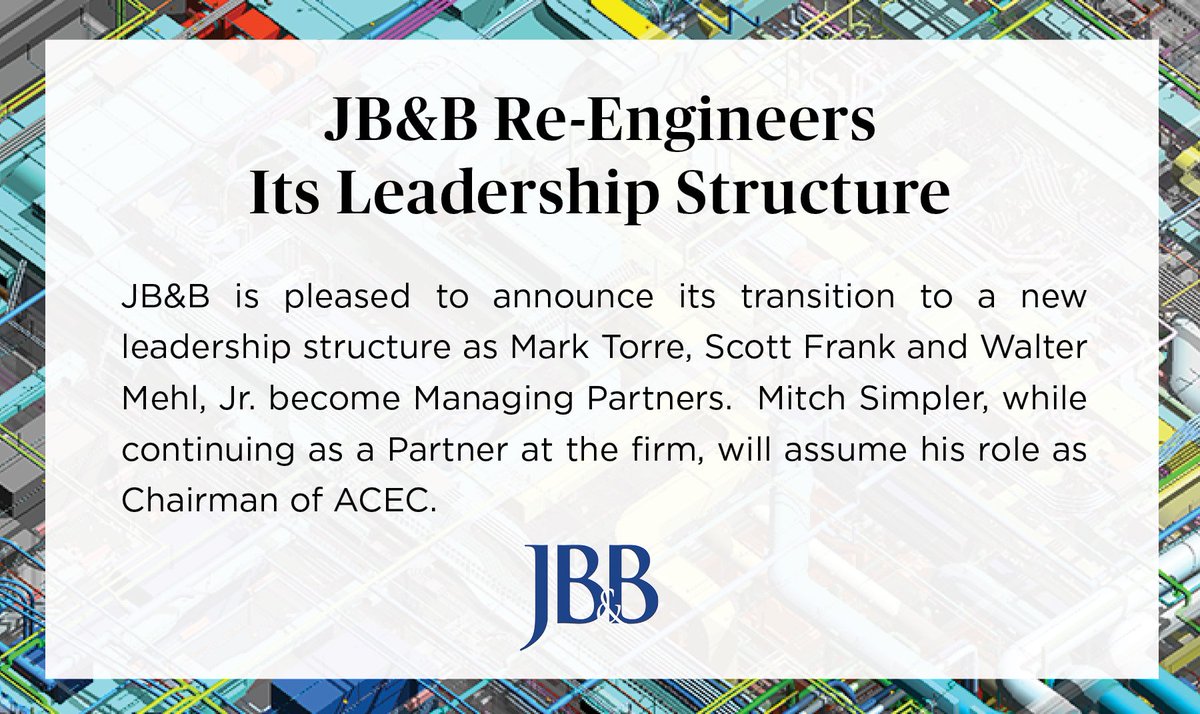 Click the link below to learn about this exciting new phase in the ongoing evolution that has kept JB&amp;B at the forefront of the industry.

bit.ly/2W5arEe