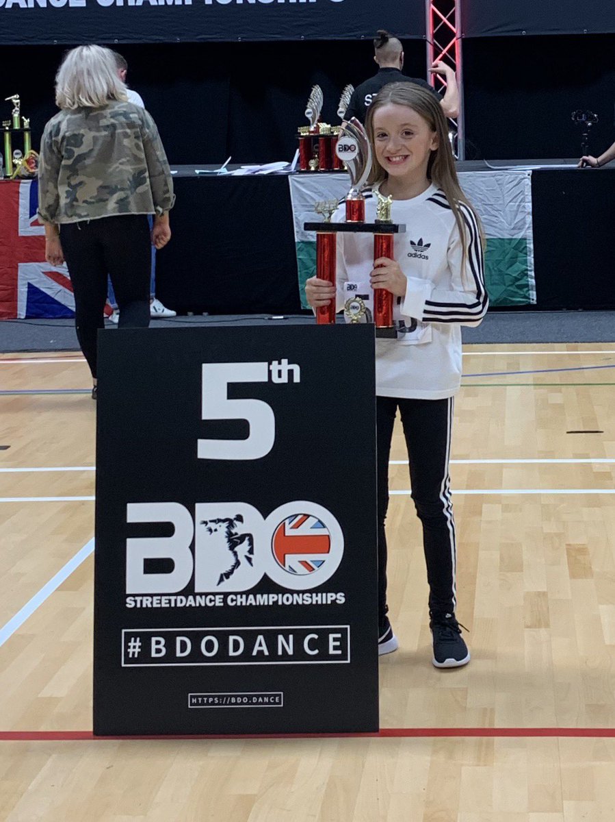 lorrainepat11's tweet photo. @hallsideprimary  Olivia Paterson in P6 with her trophies and medals from BDO British Street Dance Championships in Newcastle at the weekend! 

1st place advanced duo British Champions with her duo partner Evie How - also P6 

5th place advanced solo 

3rd place advanced team https://t.co/YSpsNPSqjx