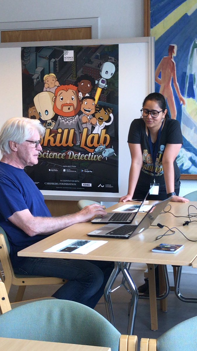 MaddyTizar's tweet photo. @sciathome s own @shaeema_zaman  introduces people to #quantummoves  #games https://t.co/ROXgN7bpcb
