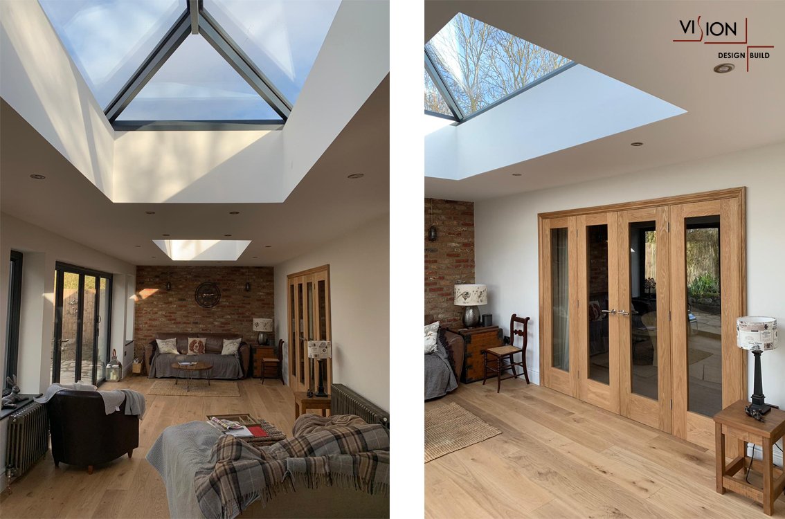 Our #Longstowe #client specified #highend #materials with a top #quality finish.  We delivered #bespoke #rooflanterns and #internal #doors to achieve a #rustic and #industrial #style. Contact us if you want a #building company with an eye for #detail. visioncambridge.co.uk