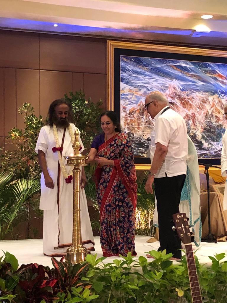 #UnveilingInfinity with Gurudev @SriSri kick-started in Bali