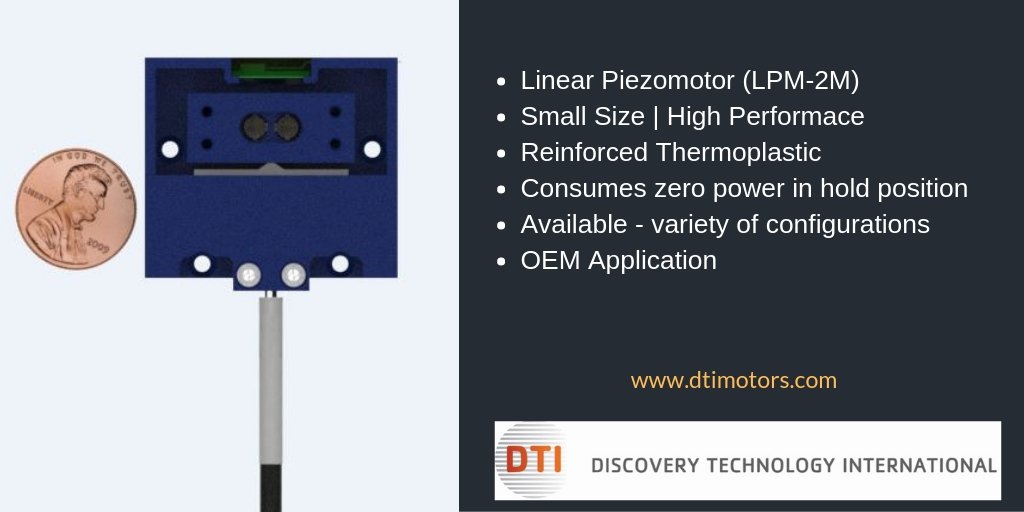 PiezoMotion's tweet image. #biomedevice #motors #linearmotors #technology #precision