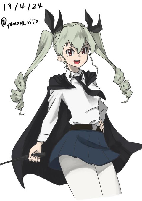 #ガルパン版深夜のお絵描き60分一本勝負
#ガルパン版深夜のお絵描き60分一本勝負_20190424 