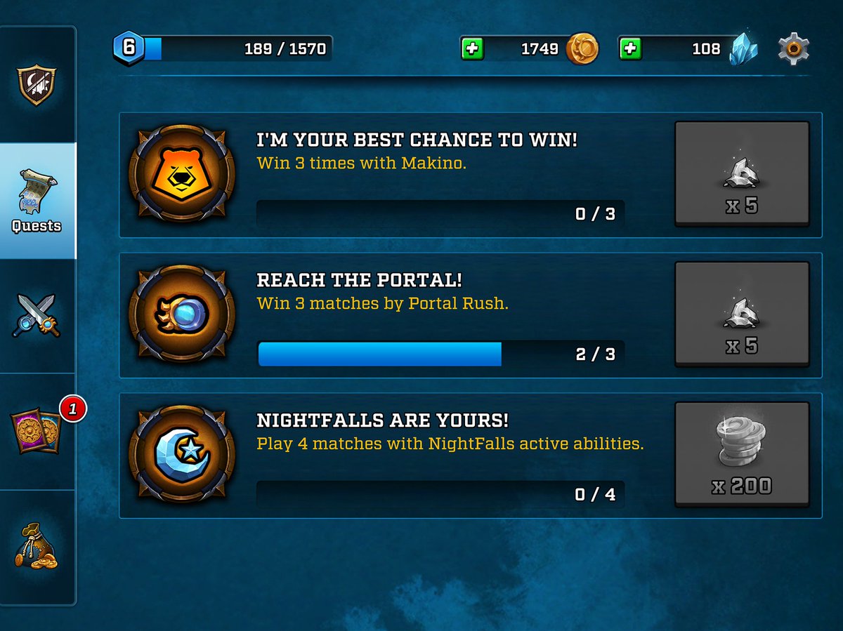 LLoTGame's tweet image. Have you completed your Daily Quests? Visit your progress and claim your rewards!

Each day, a new quest is added to your log. You can have up to three Daily Quests at the same time, but you have to complete them to get new ones. 📃

#LittleLordsofTwilight #LLoT #LLotGame