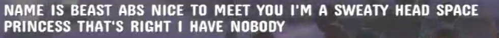 PStabs404's tweet photo. The captions can see directly into my soul. There is no hiding exactly who I am. #BeastAbs #Alone https://t.co/1B2dFDwxWJ