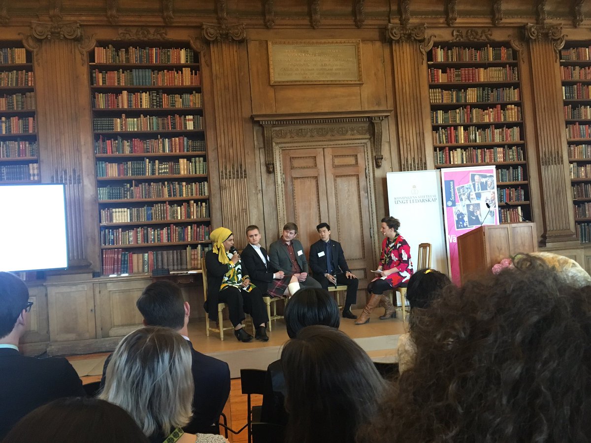 Scouterna's tweet photo. Fyra deltagare i Värdebaserat Ledarskap möts nu i ett panelsamtal för att diskutera lärdomar från kursen. https://t.co/uFyn8bQeoX