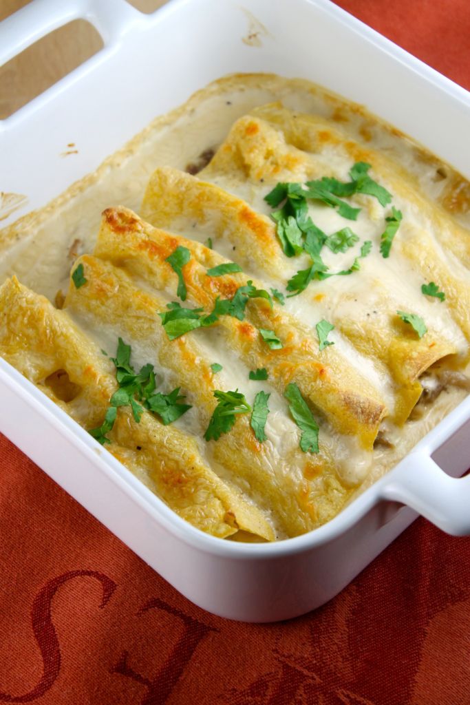 How To Make The Creamiest Chicken Enchiladas - His...