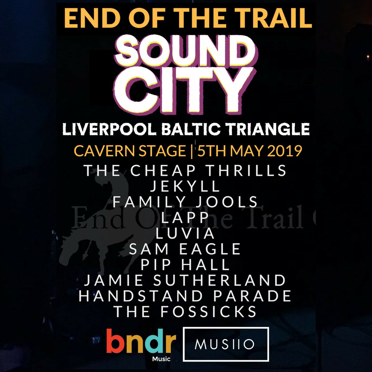 Those excellent fellows from
@bndrMusic will be live streaming our entire line up at <a href="/SoundCity/">Liverpool Sound City</a> 2019 on Sunday 5th May from Midday
Sign up for access and free 30 day trial at bndrmusic.com