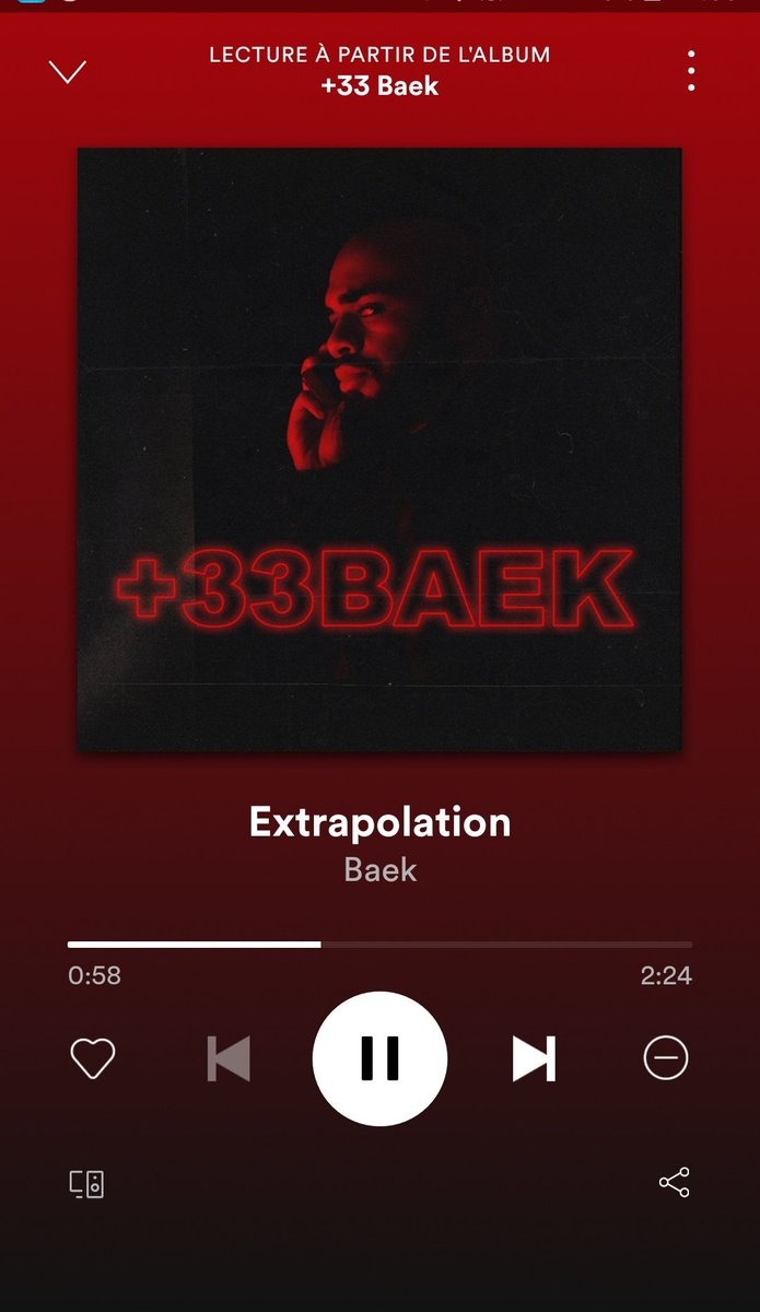JessyJames6971's tweet image. Lourd l&apos;album @BaekDosan mention spéciale pour #Extrapolation 💯🔥🔥 +33Baek