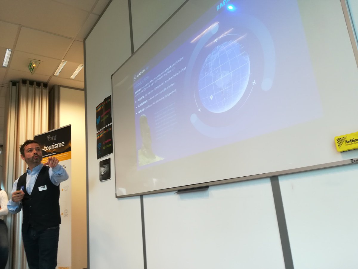 Clarisse_TES's tweet photo. Les pitchs des Rencontres Musées et Numérique continuent avec @atj_graphics #axeon360 @biinlab @Universite_Caen et le Labo de la Fabrique de Patrimoines ! Cc @reseaudesmusees https://t.co/MzgcMxbNJv