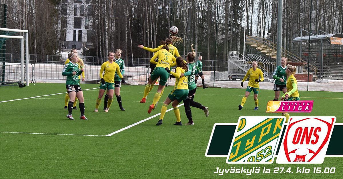 JyPKLiiga's tweet photo. Vihdoinkin lauantaina ensimmäinen kotipeli 💚

#Jypk #jypkliiga #naistenliiga #voimallavihreänsydämen https://t.co/VQ6xmoMUHC