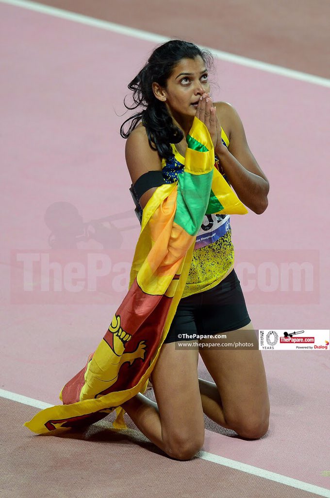 Estelle_Vasude1's tweet image. “I hope my victory brings some joy to my fellow countrymen, who have suffered so much” - Vidusha Lakshani (Bronze Medalist - Women’s Triple Jump) 
#AsianAthleticsChampionship #AAC19 #ThePapare