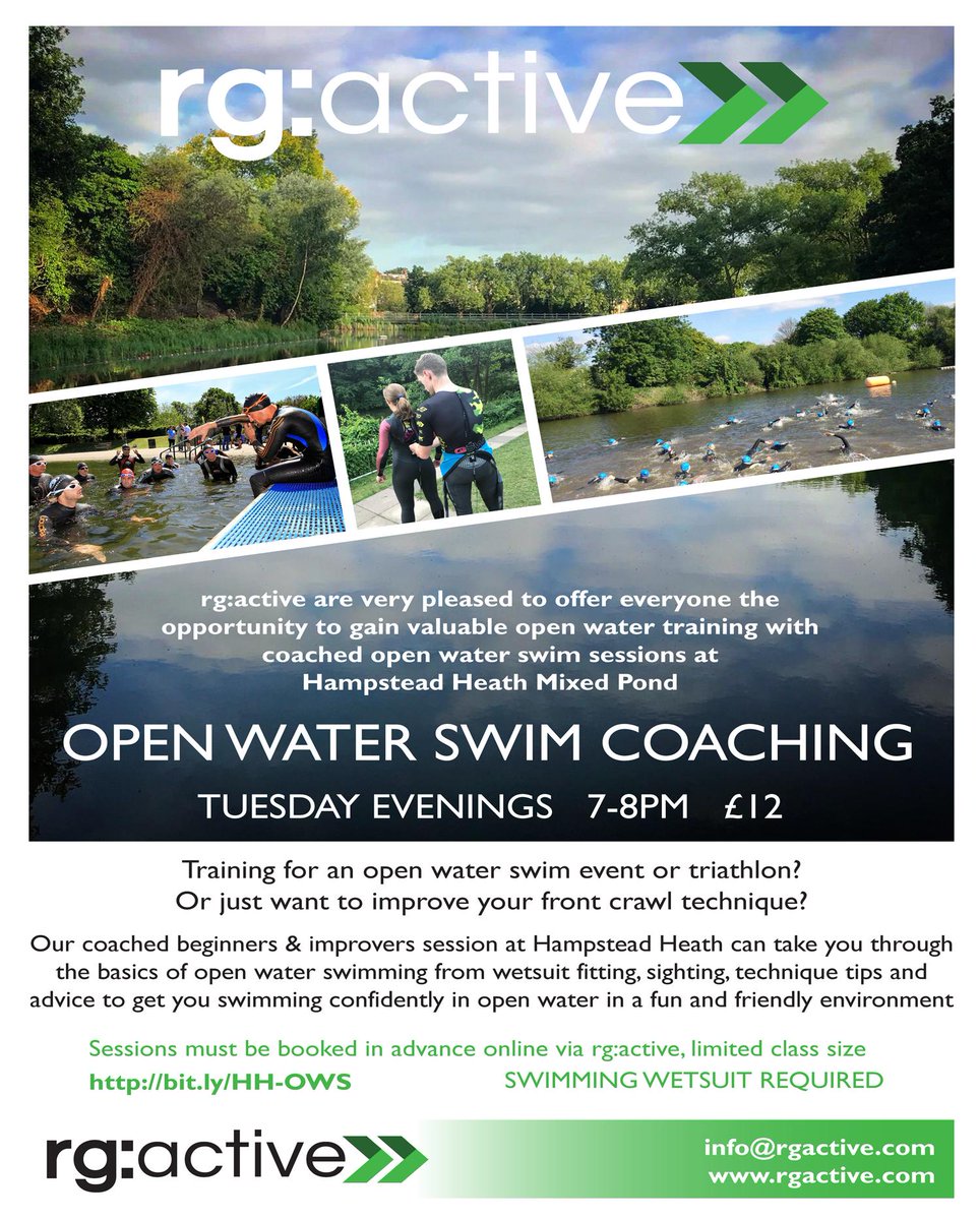 Open Water Swimming season is almost here! Our Hampstead Heath  sessions start up again for the summer on Tuesday 7 May 7pm, dust off your wetsuits and join us, we can't wait! bit.ly/HH-OWS #openwaterswimming