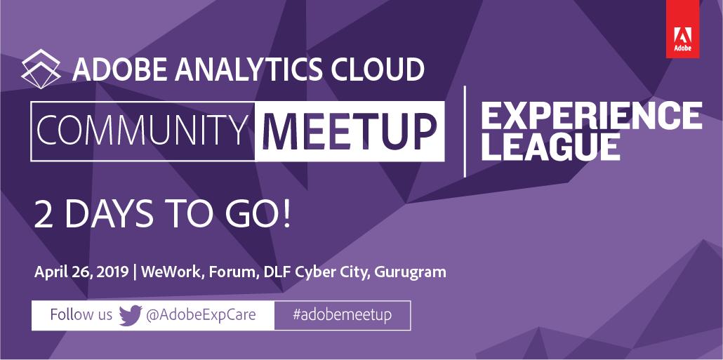 AdobeExpCare's tweet photo. Spread the word, invite your peers and come be a part of the Adobe Analytics Cloud Community Meetup on 26th April’19 at WeWork Forum, DLF Cyber City, Gurugram.
Register here: https://t.co/Iditcmfs0W
#adobemeetup #experienceleague #adobeaalytics #dmp #adobeaudiencemanager https://t.co/6gCYEJjRM2