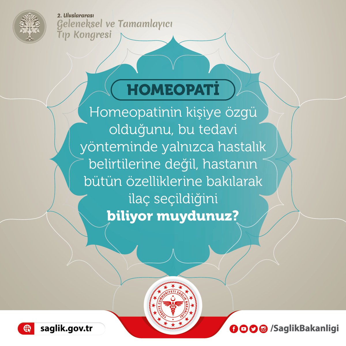 Homeopatinin kişiye özgü olduğunu, bu tedavi yönteminde yalnızca hastalık belirtilerine değil, hastanın bütün özeliklerine bakılarak ilaç seçildiğini biliyor muydunuz?  #DozundaYerinde