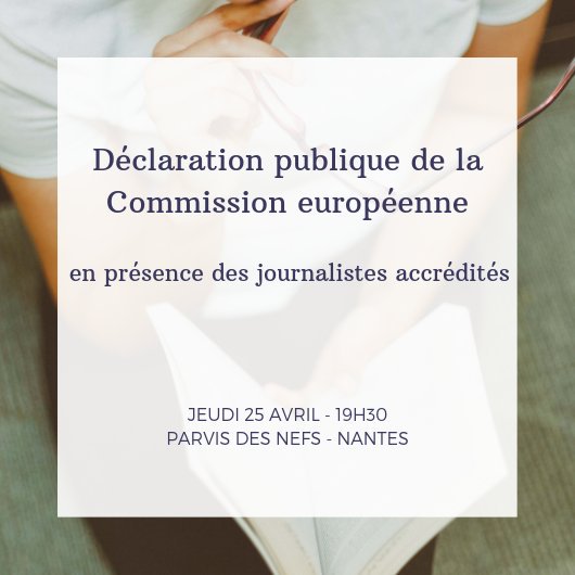 SimuRA_PRE's tweet photo. À l'initiative de la Commission européenne, la Présidence est fière d'organiser l'événement et d'inviter les journalistes à la déclaration publique de la Commission le jeudi 25 avril à 19h30. Une présentation sommaire du texte sera faite. #SIMURA https://t.co/Qs64u9l8Fm