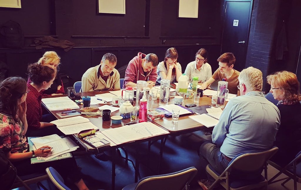 Spent the bard’s birthday in rehearsal with <a href="/ridinglights/">Riding Lights Theatre Company</a> for #allswellthatendswell What a lucky hobbit!