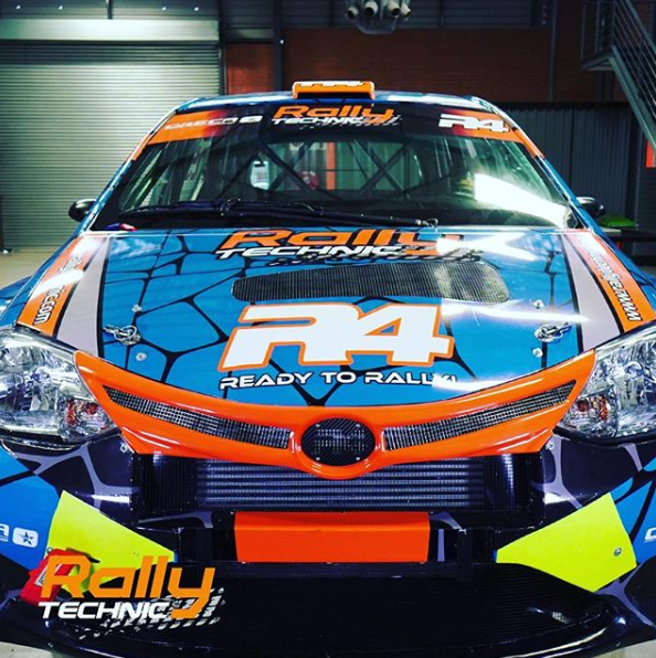 Oreca's tweet photo. 🧨 D-2 before the start of 2019 Rally of South Africa (26-27 April)... @HergenF and his co-driver @Pierre397 are ready to fight in the #ToyotaEtiosR4! #RallyTechnic #R4 #KitR4 https://t.co/ieeaEyhous