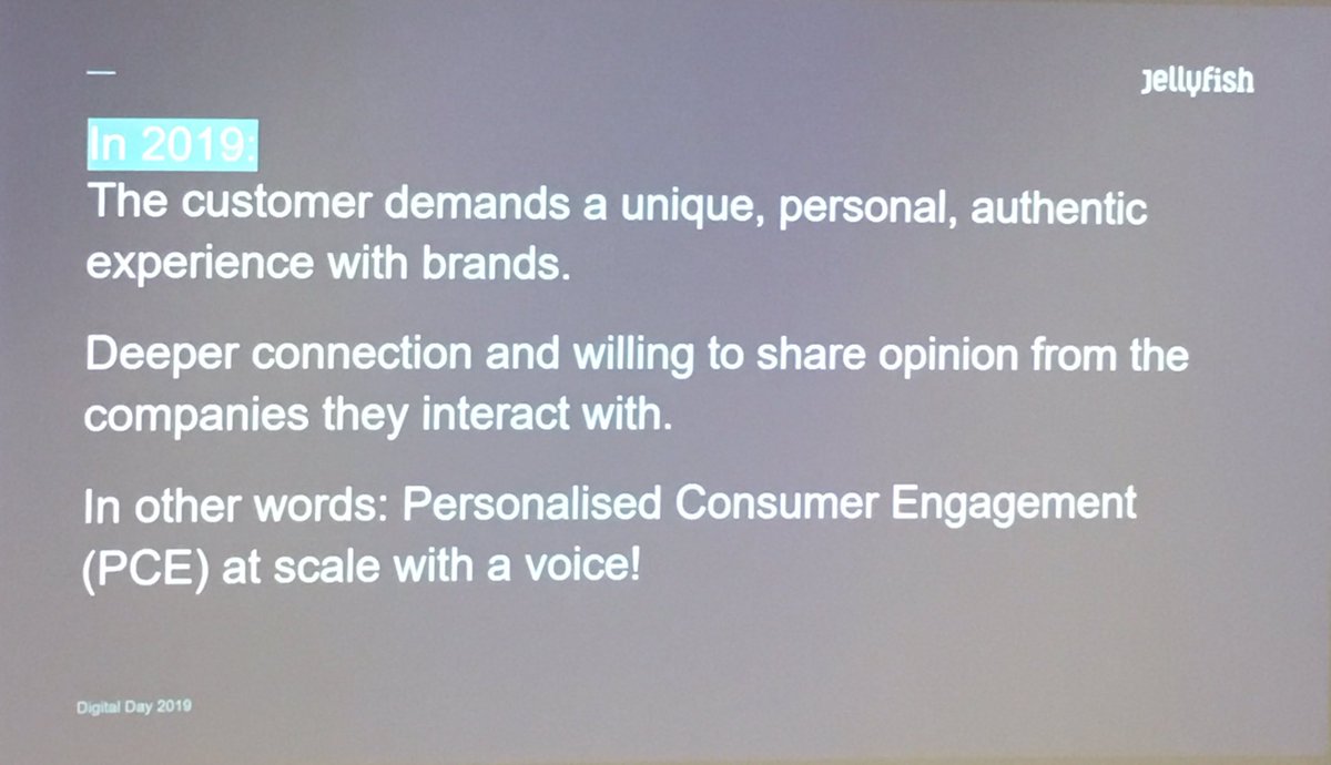 StonefieldUK's tweet photo. Today we are in Glasgow @MarketingSocSco #digitalday19 

Off to a great start with @owengawain @JellyfishAgency talking about ‘Personalised Consumer Engagement’ - all marketers should understand how to react to the changing demands of consumers. https://t.co/sVsLVVshmg